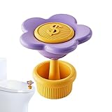 WC-Spültaste Assistent | Halterung für Spülknopf Tank | Werkzeug zur Aktivierung des Spülkastens mit Blumenmuster für Krankenhäuser öffentliche Badezimmer