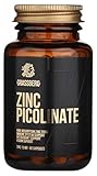 GRASSBERG - Zinc Picolinate | Hoch bioverfügbares Zink für Immunsystem, Zellstoffwechsel und Muskelfunktion - 180 Kapseln