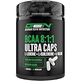BCAA Ultra Caps - 365 Kapseln mit hochdosierten 1100 mg pro Kapsel - Optimales 8:1:1 Verhältnis - Leucin, L-Isoleucin, L-Valin - Verzweigtkettige essentielle Aminosäuren