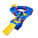 BIG Spielwarenfabrik AquaPlay - AmphieSet - 88x50x13 cm große Wasserbahn, ideales Einsteigermodell, inklusive 1x Spielfigur Wilma (Hippo) sowie 1x Amphibienfahrzeug, für Kinder ab 3 Jahren, 8700001504