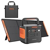 Jackery 2000 v2 Tragbare Powerstation mit 200W Solarpanel mit L Tragtasche, 2042Wh Solargenerator mit 2200W Ausgang, LiFePO4 Batterie Schnellladung für Camping, Wohnmobil, Off-Grid