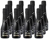 Freixenet Cordon Negro Brut ( 12x0,2 l)– Spanischer Premium-Sekt, trocken – Eleganter Mini-Cava mit feiner Perlage – Super für unterwegs, Geschenke und Aperitifs