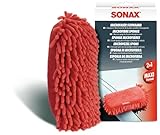 SONAX Microfaser Schwamm (1 Stück) für die besonders gründliche Autowäsche mit Zwei unterschiedlichen Microfaser-Seiten, Art-Nr. 04281000