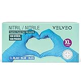 100 Stück Nitril Untersuchungshandschuhe in Spender-Box Größe wählbar: XS, S, M, L, XL, XXL Einweghandschuhe Einmalhandschuhe Größe XL