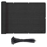 Outdoor Balkon - UV Schutz & Windblocker für Geländer, wetterfest, blickdicht, perfekt für Garten, Terrasse & Balkonverkleidung