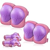 Knieschoner Kinder Schoner Inliner Protektoren: [6er Set] Schützer Inline Skates Kinder Knieschützer Skateboard SchutzausrüStung Knie und Ellenbogenschützer für Kinder und Jugendliche