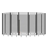 Baunsal® Trampolin Sicherheitsnetz Ø 487 cm (JS+EXD) für 12 Netzstangen mit Netzhöhe 180 cm Ersatzteile Netz Gartentrampolin Schutznetz Kinder Ersatznetz Indoor und Outdoor