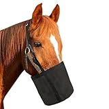 Futterbeutel für Pferde Mit Komfort-Nackenpolster, 23,9 x 24,4 cm, Netz-Futterspender für Getreide, Strapazierfähig, Langlebig, PVC, Langsames Füttern, Heueimer