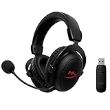 HyperXCloud Core-KabellosesGaming-HeadsetfürPC,DTSHeadphone:XSpatialAudio,Memoryschaum-Ohrpolster,robusterAluminiumrahmen, Schwarz Kabellos Wi-Fi