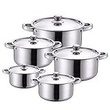 Coowkware Set Suppentopf Kochgeschirr & Pfannen Induktion Kochgeschirr Bratpfanne Set Kochgeschirr Utensilien Set Küchenhelfer