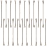 20 Stück Docht für Öllampen, Runde Baumwolldochte, Ersatzdocht für Öllampe, Kerzendocht, Öllampendochte, Dochte Fackeln, Alkoholkerzenbrenner, Petroleumlampe, Öllaterne