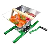 Tyinerc Fruchtschredder aus Edelstahl, Obstmühle – Obstpresse aus Edelstahl für die Herstellung von Wein, vielseitige Fruchtfleischmaschine, für den Einzelhandel von