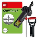 SWISSINNO Wühlmausfalle PRO SuperCat inkl. Zubehörset - Effiziente Schlagfalle gegen Feld- + Wühlmäuse, Patentierter Auslösemechansimus, Sicher + Wiederverwendbar - 1 Falle + 1 Zubehörset