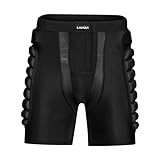 Lixada Protektorenhose, Gepolsterte Schutz-Shorts, Snowboard Shorts, Kinder Herren Damen Protektorhose 3D Gepolstert Schutz Gear Hüftschutzhosen, für Snowboarding, Skaten und Skifahren