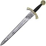 Vifcotlyp Spielzeug Schwert, mittelalterliche Kreuzritter Schwert römischen Ritter Krieger Kostüm Requisiten gefälschte Kunststoff-Schwert für Erwachsene für Halloween Cosplay