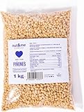 Pinienkerne 1 kg nut&me | Naturbelassen | Geschält Pinienkerne | Ideal für Pesto |