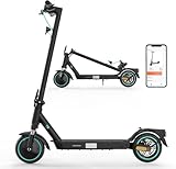 E-Scooter, Elektroroller mit Straßenzulassung (ABE), Max.20 KM/H, 8,5- Zoll，400W Motor，Komfortable Stoßdämpfung, APP-Verbindung, Faltbar, LED-Display, Doppelbremse, Doppelstoßdämpfer