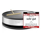 CASO CM 1300 - Crêpes Maker, Testsieger Haus & Garten Test, Antihaft‐Beschichtung, Schieberegler, inkl. Teigverteiler und Crêpes‐Wender aus Holz, Schwarz, Edelstahl