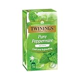 Twinings Pure Peppermint erfrischender und intensiver Pfefferminz-Tee im Tee-Beutel - Hochwertiger Kräutertee aus 100 % Pfefferminze, 25 Teebeutel (50 g) 1er Pack