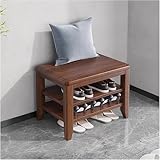Lagerschrank,Schuhbank,Massivholzbänke,Regal,Ottomane,Organizer,abnehmbares,verstellbares Regal für Eingangsbereich,Flur,Wohnzimmer