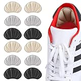 BDEPSTR 6 Paar Unsichtbare Fersenpolster gegen Rutschen & Blasen, Fersenschutz Fersenkissen Gel Antirutsch Einlagen für zu große Schuhe & Stiefel Schuhfüller Heel Protector Pads gegen Blasen