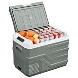 Alpicool 35L Auto-Kühlschrank, 12 V, tragbarer Auto-Kühlschrank, Gefrierschrank, Kühlschränke NL40, 12 V/24 V Gleichstrom, 100 ~ 240 Volt Wechselstrom, elektrische Kühlbox für Camping, Wohnmobil