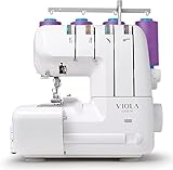 Viola Look T8 Overlock Nähmaschine, Differentialtransport, Led, Perfekte 2/3 oder 4-Faden-Nähte zum Nähen, Overlockmaschine Einstellbarer Stichlänge