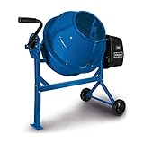 Scheppach Betonmischer MIX65 | 230V 220W | 63L / 55kg Fassungsvermögen | Drehzahl 27,5 U/min | 26 cm Trommelöffnung | langlebig und robust | Kompakt und leicht | Mörtelmischer inkl. Fahrvorrichtung
