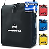 Forrider Fahrradtasche Wasserdicht für Gepäckträger [22L Volumen] mit Schultergurt | Gepäckträgertasche | Einzel | Fahrrad Tasche Packtasche hält an jedem Gepäckträger