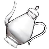 Zerodeko Hitzebeständiger Kleiner Teekessel mit Integriertem Sieb für Lose Teeblätter Handlicher Griff Geeignet für Blumentee Früchtetee Kung Fu Tee und Chinesische Kräutertees