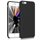 kwmobile Hülle kompatibel mit Apple iPhone 6 Plus / 6S Plus Hülle - Silikon Handy Case - Handyhülle weiche Oberfläche - kabelloses Laden - Schwarz