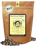 UNCLE SPICE® BIO Szechuan Pfeffer, Timut-Pfeffer - 100g Szechuanpfeffer - Premium-BIO-Qualität - aus Nepal, ganze handgepflückte Pfefferbeeren, echte Wildsammlung, Grapefruitpfeffer DE-ÖKO-005