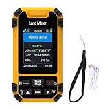 Tragbares GPS-Vermessungsgerät, 2,4-Zoll-Farbdisplay, Landflächenmessgerät, Datenausgabe, Sprachansagen, Tragbares GPS-Landmessgerät, Unterstützt 4 Messmodi