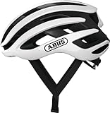 ABUS Rennradhelm AirBreaker - High-End Fahrradhelm für den professionellen Radsport - für Jugendliche und Erwachsene - Helm für Damen und Herren - Weiß, Größe M, M (52-58 cm)