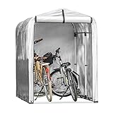 SoBuy KLS11 Aluminium Foliengerätehaus Gerätehaus Folienzelt Allzwecküberdachung Gartenschuppen Garagenzelt Fahrradgarage Lagerzelt Aufbewahrungsgarage Foliengarage BHT ca: 120x163x176cm