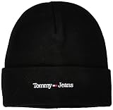 Tommy Jeans Herren TJM Sport Beanie AM0AM11340 Gestrickte Mütze, Schwarz, OS