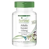 Fairvital | Alfalfa Tabletten - 125mg Alfalfa-Extrakt pro Tablette - Medicago sativa (Luzerne) - VEGAN - 250 Tabletten