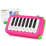 HOTUT Klavier Keyboard Kinder, Kinder Klaviertastatur für Baby, Multi-Funktions Musikspielzeug mit Licht & Ton, Musik Baby Spielzeug für ab 18 Monate Kleinkinder, Klavierspielzeug Geschenk