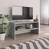 CIADAZ TV-Schrank, grau, Zement, 80 x 40 x 40 cm, Spanplatte, TV-Schrank, modernes TV-Schrank, Wohnzimmermöbel, modernes TV-Schrank, Wohnzimmermöbel