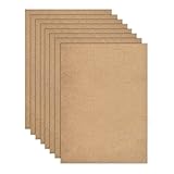 TSKDKIT A4 MDF Holzplatten zum Basteln, 2mm Mittlere Dichte Fiberboard Holz Blatt Holzbretter MDF Platten für Lasergravur, Malerei und Dekor, billiger als Leinwand Papier Board (8pcs, 30 x 21cm)