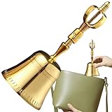 Handglocken für ältere Menschen | Handglocken aus Messing | Instrument für Ritualzeremonien | für Schule Klassenzimmer Hochzeit Weihnachten Kirche Altar