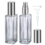Segbeauty Parfüm Abfüller, Parfum Zerstäuber für Unterwegs, 2 Stück Parfüm Behälter 20ml, Parfümzerstäuber Nachfüllbar, Zerstäuber Parfüm Glas für Datum, Party, Arbeit (Rauchgrau)