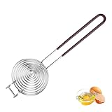 Eiertrenner Edelstahl Eigelbtrenner Eitrenner Eierpiekser Eierschneider Eierköpfer Eiweiß Trenner Egg White Separator Eiklarabscheider mit Langen Griff für Küche Haushalt Hotel Restaurant Backen ﻿