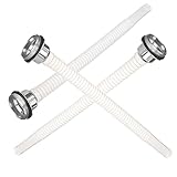 BRIGHTFUFU 3Stücke Praktische Gasdüsen für Benzin und Diesel Flexible Ausgießer mit Aluminiumkopf und Filter Geeignet für Kunststoffkanister Installieren und Effizient