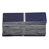 Niceminiwall Mini-Solarzellen, 0,5 V, polykristallines Silikon, DIY-Solarzellen, 52 x 19 mm, hohe Effizienz, 21,5–23,5 % Umwandlungsrate für Solarprojekte, Modelle, Spielzeug, 100 Stück