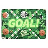 Magic Ball Korb mit grünem Druck, extra groß, wiederverwendbar, wasserdicht, waschbar, Wickelunterlage, rutschfest, für Babys, Jungen, Mädchen, 132 cm L x 86 cm B