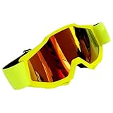 Dreuhuing Dirtbike Schutzbrille, rutschfeste Brille für Fahrer, Anti-Beschlag-Motocross-Reitbrille für Herren und Damen, gepolstert, staubdicht, Off-Road-Brille für Erwachsene und Jugendliche