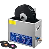SHENJIA 6 l Vinyl Records Cleaning Machine – Powerful 180 W Record Cleaner with Drying Rack, 12 inch Vinyl Record Washing Machine Clean 1-6 Records at Once