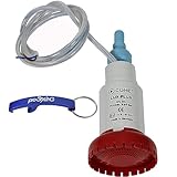 eine Comet LUX-PLUS Tauchpumpe Wasserpumpe mit Rückschlagventil + Filter 12V 19 Liter für Wohnmobil Wohnwagen Caravan Camping Boot im Set mit pro-Styling Schlüsselanhänger