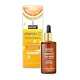 Sence Vitamin C Face Glow Serum, Kosmetik Gesichtspflege für Damen und Herren für einen helleren Teint und mit UV Schutz Wirkung, Vegan Beauty Skincare (1 x 30ml)